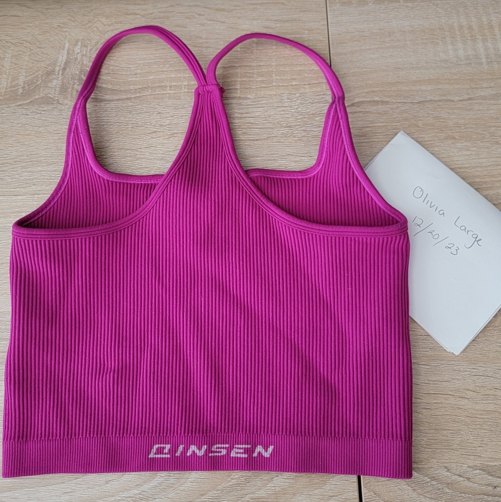 Fuchsia Crop Tank - Picture 2 of 2